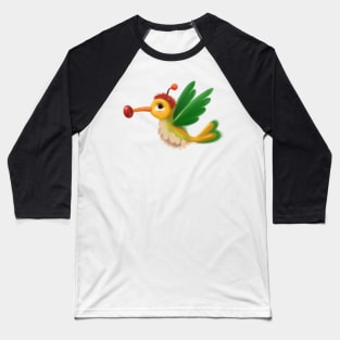 Cute Hummingbird Drawing Baseball T-Shirt